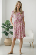 In the Sunshine Fuchsia Babydoll Dress
