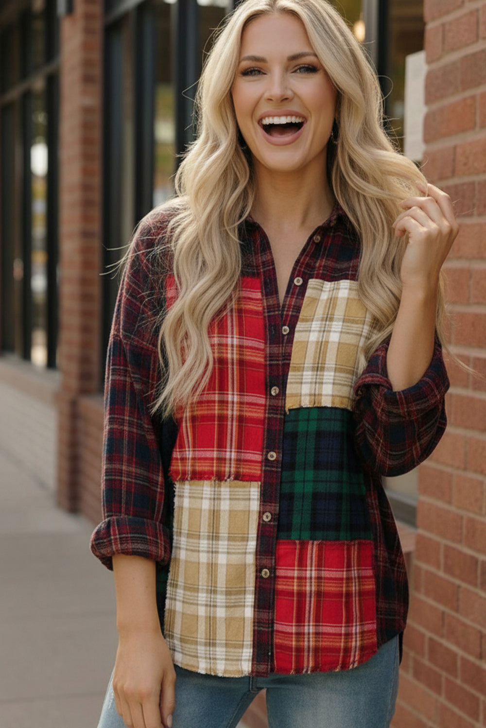 All the Plaids Button Up